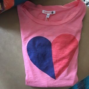 Brand-New Sundry Graphic Heart Tee